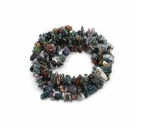 Natural Aquamarine Quartz Crystal Stone Beads Freeform Chips Gravel for Party DIY Crafts Necklace Bracelet Jewelry Making-India Agate-5pc(Approx.16IN)