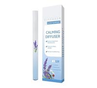 Natural Aromatherapy Inhaler, Portable Herbal Diffuser Pen with Lavender & Mullein Leaf, Calming & Refreshing, 600+ Uses, for Travel Work Yoga (Blue)