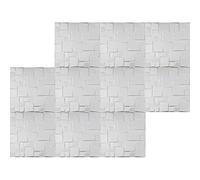 Natural Bamboo 3D Wall Panel Decorative Wall Ceiling Tiles Cladding Wallpaper- William - 6 m2, Panel Dimensions 50cm X 50cm