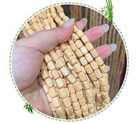 Natural Bamboo Bead Curtains for Doorway & Patio | 130 Strands Fly Screen Partition | Wooden Beaded Door Curtains for Bedroom, Kitchen, & Entryway - 130x190cm