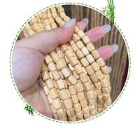 Natural Bamboo Bead Curtains for Doorways & Patios | 130 Strands Fly Screen | Wooden Beaded Room Divider for Bedrooms & Kitchens | 130x190cm Home Decor