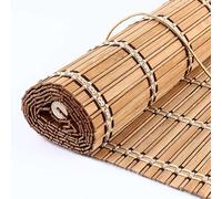 Natural Bamboo Blinds with Lift Sun Protection Bamboo Shades for Patio Privacy Roll up Blinds for Window Handwoven Vintage Decoration 45x60 50x80 60x100 70x120 80x150 90x160 100x170 110x180 120x200 (