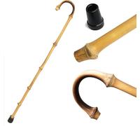 Natural Bamboo Cane for Older Adults - Adjustable Walking Stick with Anti-Slip Grip, Senior-Friendly Mobility Aid for Men and Women (Lightweight, Durable Outdoor Use)(Size:80cm/31in)