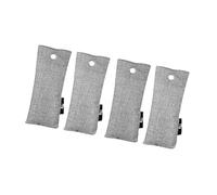 Natural Bamboo Charcoal Shoe Deodorizer Bags for Shoes, Closets, Cars, Bathroom, Pack of 4