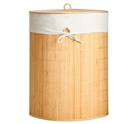 Natural Bamboo Corner Laundry Hamper | Kankyo