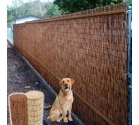 Natural Bamboo Fence for Garden, Decorative Reed Fencing, Privacy Fence, 2 3 4 5 FT High, Bamboo Screens Outdoor for Patio, Backyard Fencing Divider(Brown,H90cmxL215cm)