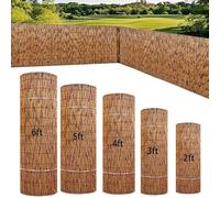Natural Bamboo Fence Roll50/80/100/120/160cm High EcoFriendly Privacy Screen Breathable Outdoor Divider for Garden & Backyard (H90xL140cm)