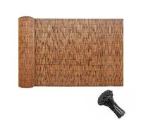 Natural Bamboo Fencing Privacy for Garden, Decorative Rolled Privacy Screen Fence Panels, 80 90 100 110 120 130 140cm Wind Block Reed Fence for Flower Bed Edge, Backyard Patio