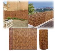 Natural Bamboo Fencing Roll - 4ft High x 16.4ft Long Eco-Friendly for Garden Balcony Window Indoor & Outdoor Use (H1.53m x L5m)
