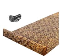 Natural Bamboo Fencing Rolls - 2ft to 6ft High Outdoor Garden Patio Divider Eco-Friendly Bamboo Fence Roll (H1.53xL5m/H5xL16.4ft)