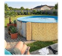 Natural Bamboo Fencing Rolls 3x30ft - Eco-Friendly Garden, Outdoor Patio Deck & Balcony BER, Versatile Natural Bamboo Fence Panel for Backyard Lacaping