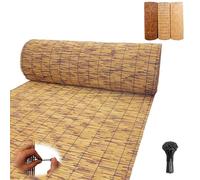 Natural Bamboo Fencing Rolls 6 ft High Outdoor Privacy Wall for Patio & Backyard Durable Brown Bamboo Fence Ideal for Garden & Old Fence Renovation (W6 x H21ft)