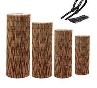 Natural Bamboo Fencing Rolls for Garden Patio & Balcony 130cm x 450cm (4.3ft x 15ft) Outdoor Privacy Panels for Home Det & Protect