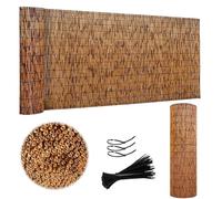 Natural Bamboo Fencing - Weatherproof Outdoor Railings for Backyard Pool Balcony Decoration - 2ft to 6ft High 30ft Long Eco-Friendly Blackout Privacy Solution