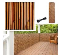 Natural Bamboo Garden & Balcony Fence 80cm HighEcoFriendly Outdoor Privacy Solution for Patios Hotels and CourtyardsIdeal for Stylish Landscaping