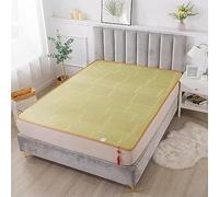 Natural Bamboo Mat Breathable Non-Slip Cooling Seat Cushion Foldable Summer Sleeping Pad for Bed Sofa Chairs Car (Size: 90 x 190 cm)