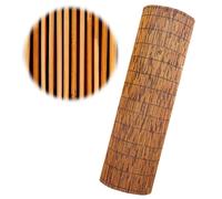 Natural Bamboo Privacy Fence 1m/1.3m/1.6m - Easy to Install Screen for Balcony Wind & View Protection Carbonized Brown Color Eco-Friendly Outdoor Decor