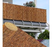 Natural Bamboo Privacy Fence - 5x16.4ft Outdoor Garden Screening Panel for Indoor/Outdoor Use, Durable Natural Fencing Solution for Enhanced Privacy