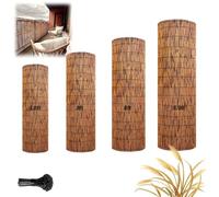 Natural Bamboo Privacy Fence - Easy to Cut Decorative Fencing for Outdoor Use, Ideal for Balcony, Patio & Backyard, Brown Fencing Rolls (W6 x H7ft)