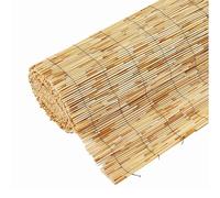 Natural Bamboo Privacy Fence Panel - Outdoor Sun Blocking Garden Divider for Patio & Balcony, Brown 2.3x19.7ft (70x600cm) - Outdoor Fencing Solut