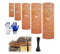 Natural Bamboo Privacy Fence Roll4ft x 49ftSn Panel IdealBalcony &Fencing for Backyard Privacy & EcoFriendly Solut.