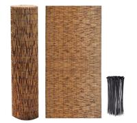 Natural Bamboo Privacy Fence Screen for Balcony Garden & Patio Decorative Outdoor Bamboo Fencing (80x400cm 2.6x13ft) Perfect for Privacy & Decoration