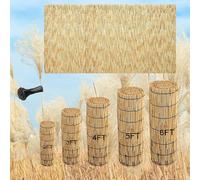 Natural Bamboo Privacy Fence Screen for Outdoor Use - Ideal for Balcony Patio Garden and Backyard (1.75x2 / 5.7x75ft) - Eco-Friendly UV-Resistant