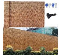 Natural Bamboo Privacy FenceDecorative Garden Fencing 130cm High for Outdoor Spaces Restaurants Patios & GalleriesEcoFriendly & Durable Barrier (Size: 130cm x 700cm)