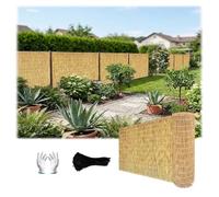 Natural Bamboo Privacy Screen Roll - 1.2 to 10m, Eco-Friendly Garden Fence, Strong Wind Protection for Balcony & Terrace, 140x150cm, Durable Outdoor Canisse Roseau.