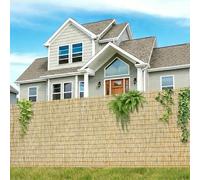 Natural Bamboo Privacy Screen Roll 120cm Height 300cm Length Garden Fencing Outdoor Privacy Panel for Balcony & Terrace Cañizo Ocultación Decorative Divider