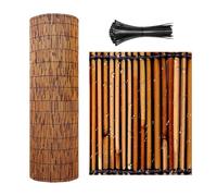 Natural Bamboo Privacy Screen Roll - UV Protection, Breathable Fencing for Garden, Pool & Patio, Easy Installation, Adjustable Height 50-160cm (H150xL1000cm)