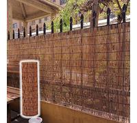 Natural Bamboo Roll Fence Panel - 1.2 x 6m Outdoor for Patio, Pool, Garden, Balcony - Durable, Eco-Friendly, Extra Privacy Protection.