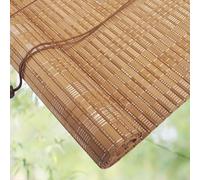 Natural Bamboo Roller Blinds - Breathable Blackout Shades for Indoor/Outdoor Use Retro Design Various Sizes (60x80cm 90x100cm 150x300cm) - Perfect for Balcony/Patio/Porch