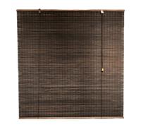 Natural Bamboo Roller Blinds,Made To Measure Blinds,Retro Wood Window Shades Blinds,Blackout Privacy Curtain,Roman Roller Shades,for Indoor/Outdoor/Garden (110cm x 100cm)