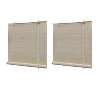 Natural Bamboo Roller Blinds Roman Blackout Blind Blackout Roller Shade vidaXL