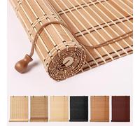 Natural Bamboo Roller es for - Sun Protect & Privacy - Side Pull Rollers for Patio Garden Door - 120cm x 200cm Size