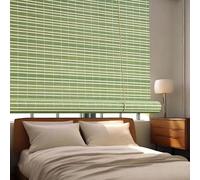 Natural Bamboo Roller Shade for Balcony, Pergola & Outdoor Anti-UV Blackout Curtain Living Room Blinds for Windows for Study Room,Bedroom,Patio