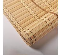 Natural Bamboo Roller Shades Retro Bamboo Blinds for Home Office Patio & Restaurant Indoor Outdoor Use 130x210cm (51x83in) Stylish & Eco Friendly Window Treatment