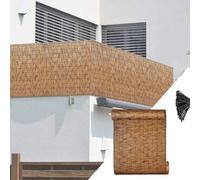 Natural Bamboo Semi-Privacy Fence Roll - 50x1000cm & 60x800cm Decorative Outdoor Screen for Patio, Garden, Restaurant, Hotel - Ideal Privacy Solution.