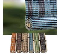 Natural Bamboo Shades - Custom Size Roman Wooden Blinds for Indoor & Outdoor Use Ideal for Doors Gardens Patios Balconies Privacy & UV Protection.