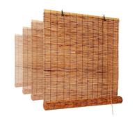 Natural Bamboo Shades, Privacy Screen Roman Blinds, Sunshade Bamboo Roller Blind, Outdoor Roller Blinds, 50 60 70 90 100 120 140 150 Cm Wide(W41xH71IN(105x180CM))