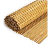 (Natural Bamboo Slat Fence Garden Screening Panel 1.2m x 4m ) Natural Bamboo Slat Fence Garden Screening Panel