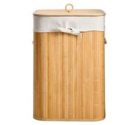 Natural Bamboo Square Laundry Hamper | Kankyo