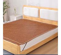 Natural Bamboo Summer Sleeping Mat Cooling Mat for Bed, Cool Sleeping Mattress Cooling Bed Foldable Home Quick Cooling Textile Rattan Mat Bamboo Sleeping Mat