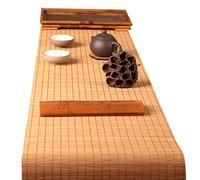 Natural Bamboo Table Runner, Japanese Style Table Mat For Dining Coffee Table, Non-slip/heat Insulation/washable Placemat,Multiple Size(Size:40×180cm)