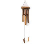 Natural Bamboo Windchime - 6 Large Tubes For Soothing Sound