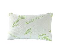 Natural Bamboo Zippered Pillow Protectors Cover Cases Only - Breathable Soft Noiseless 4 Pack Pillow Cases -Premium Quality Polyester Cooling Comfortable Pillow Covers UK Standard (48 X 78 cm)