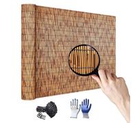 Natural Bamboofor Balcony - Decorative Garden Fence Weather-ResistantMat Various Sizes (100-160cm) - Ideal for Outdoor Separation and Protection