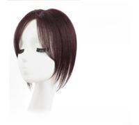 Natural Bangs Hair Extension High Temperature Fiber Invisible Fringe with BB Clips for Women Updo Styling 25cm(H)
