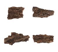 Natural Bark Reptile Climbing Platform Set 4Pcs, Landscape Decoration for Aquarium, Suitable for Lizards and Bearded Dragons